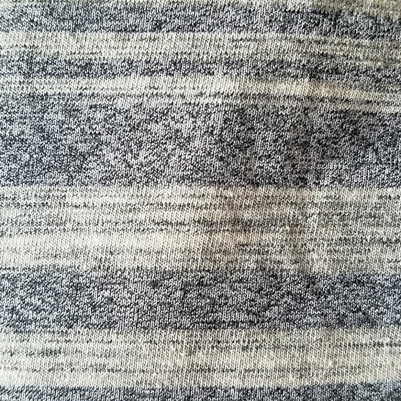 Small Lularoe Classic Tee in Gray and Cream Strips - Picture 5 of 5